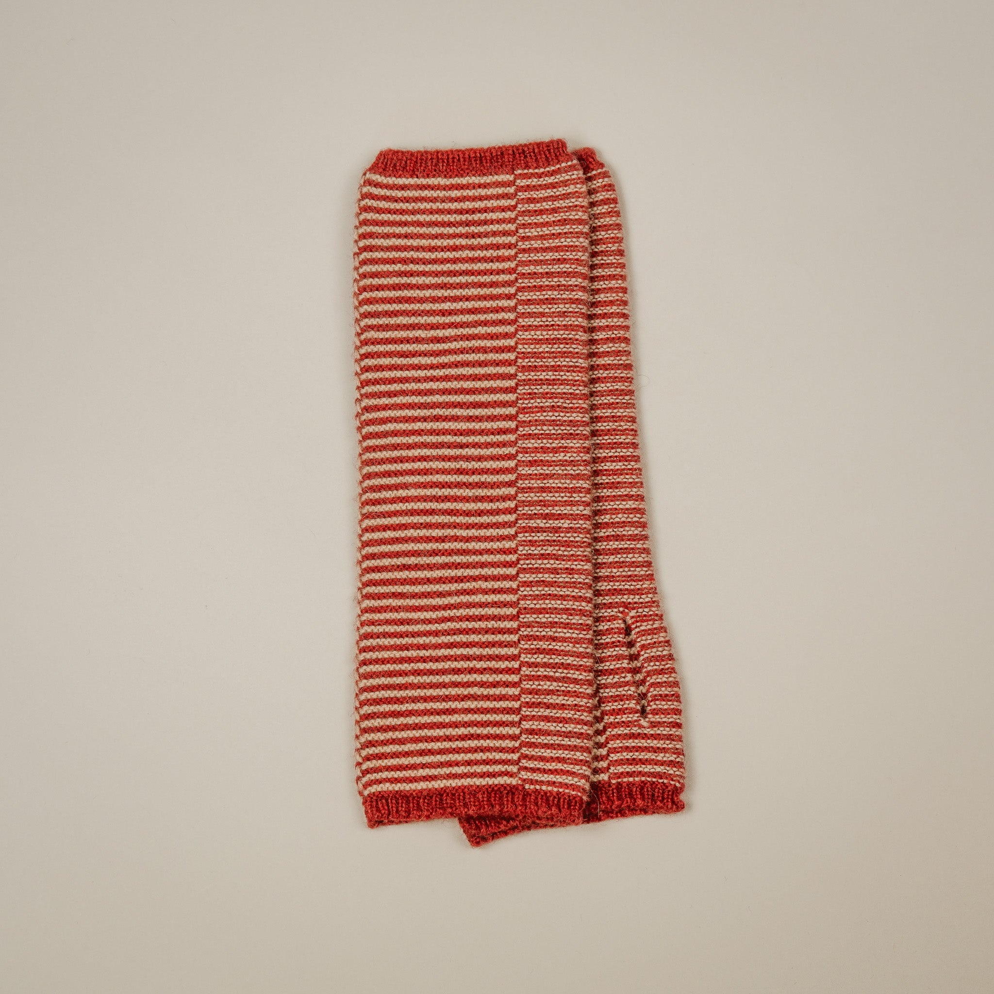 Punakaiki Wrist Warmers in Camel Down