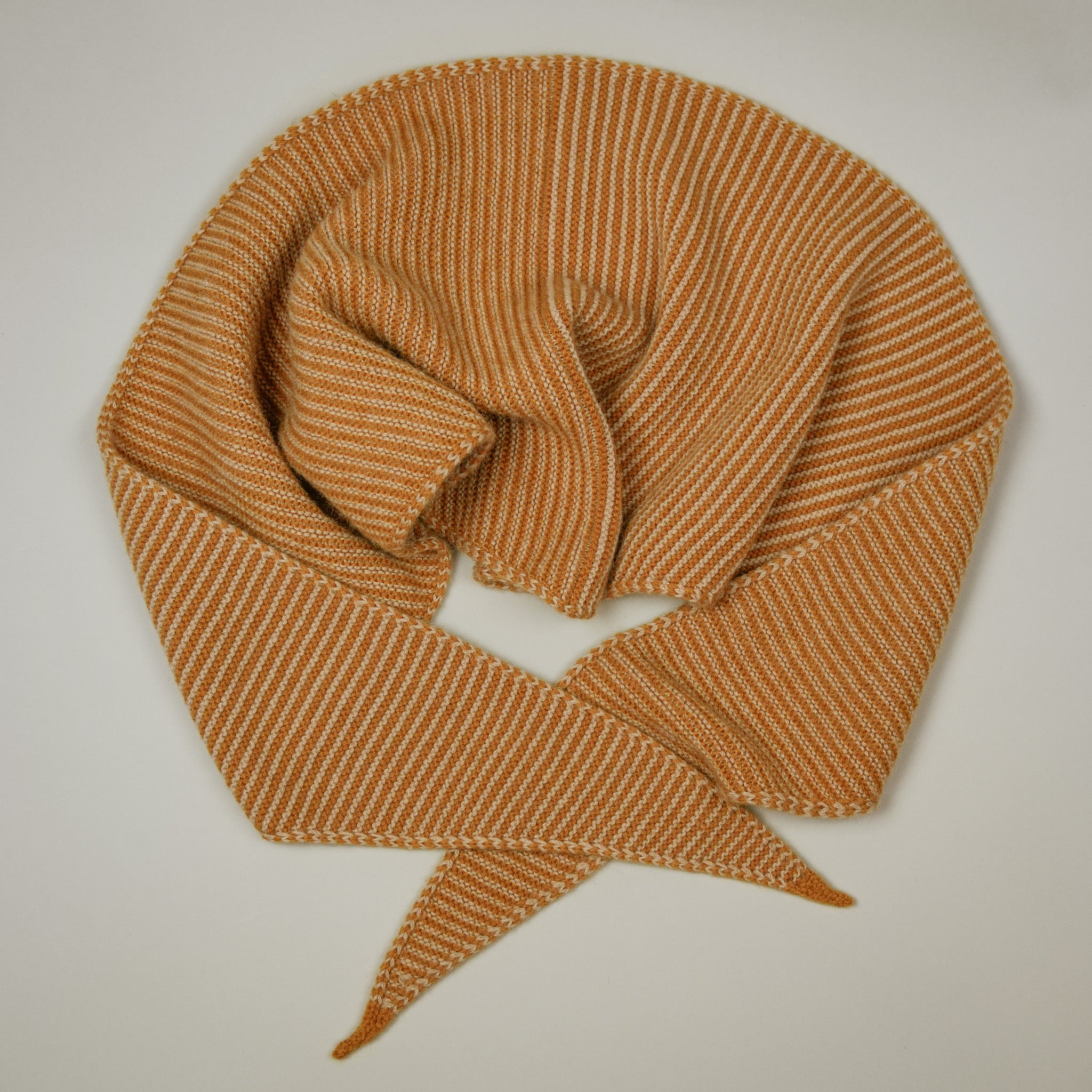 Punakaiki Neckerchief in Camel Down