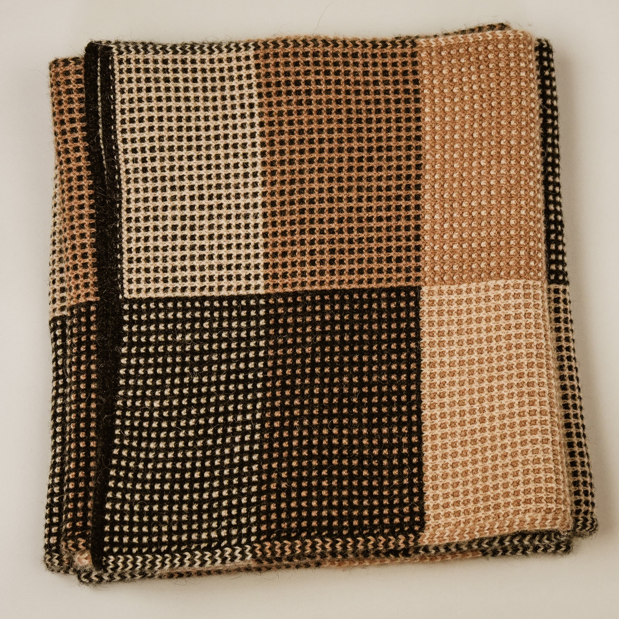 Waitaha Lap Blanket in Camel Down