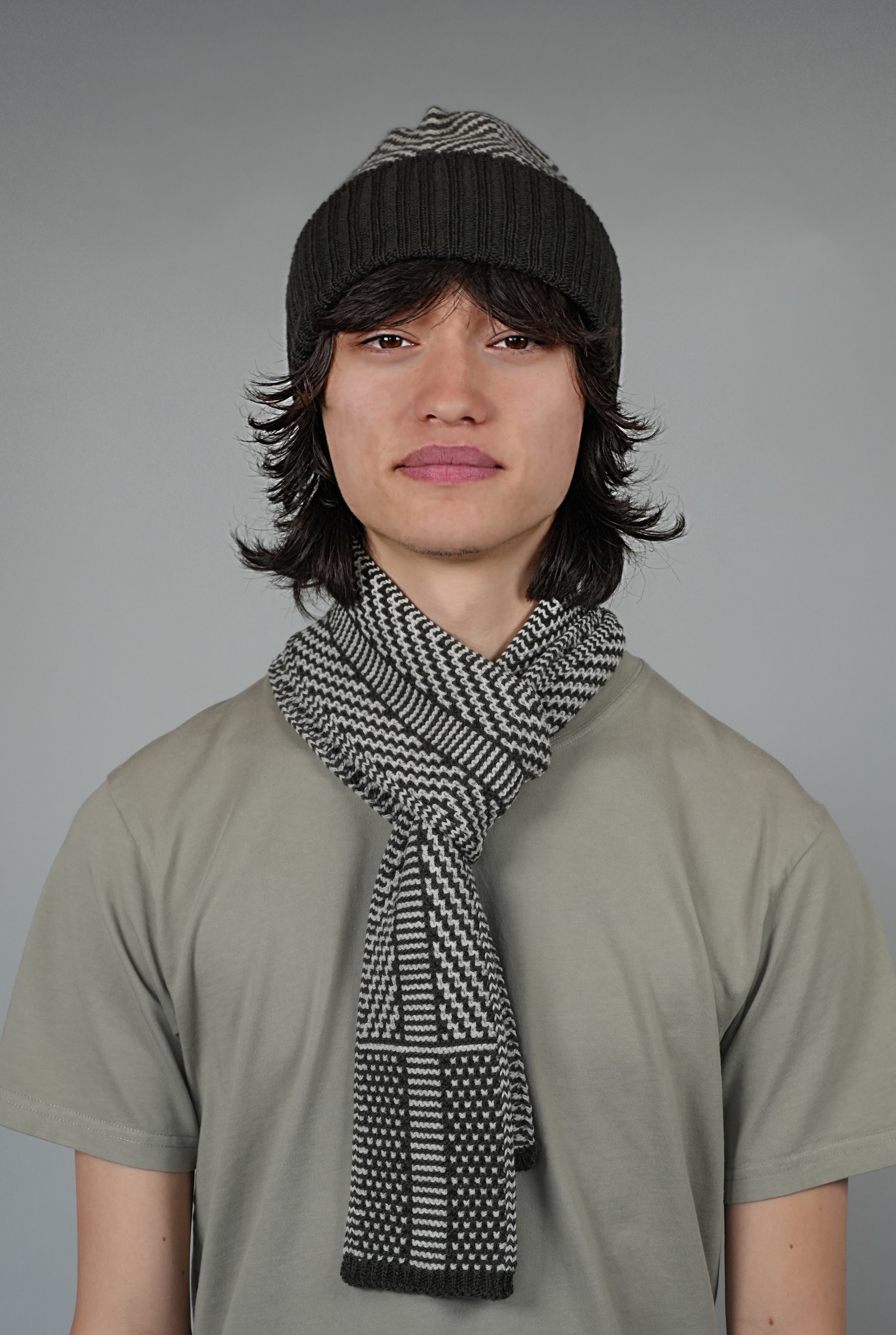 Taranaki Tie Scarf in Arapawa blend