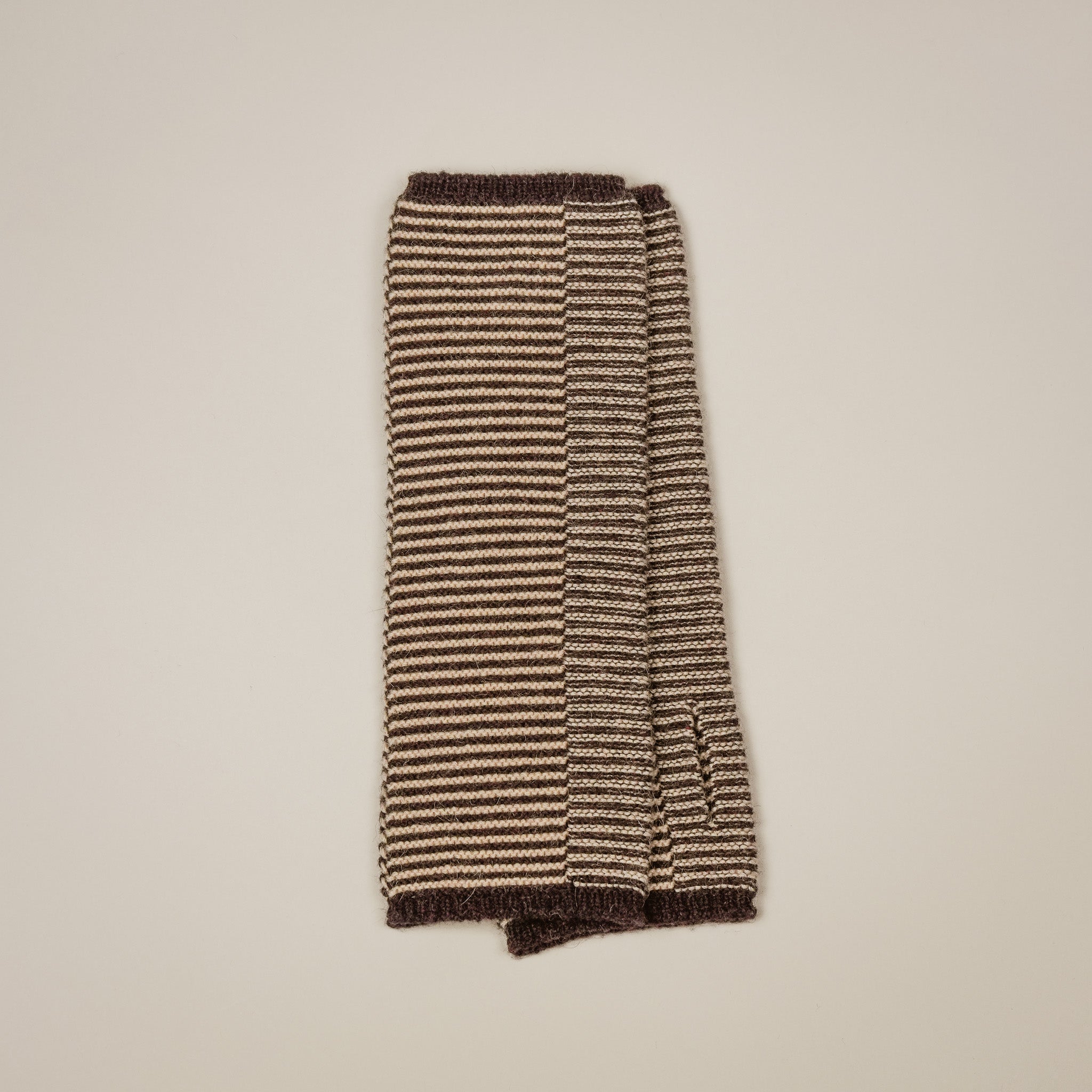 Punakaiki Wrist Warmers in Camel Down