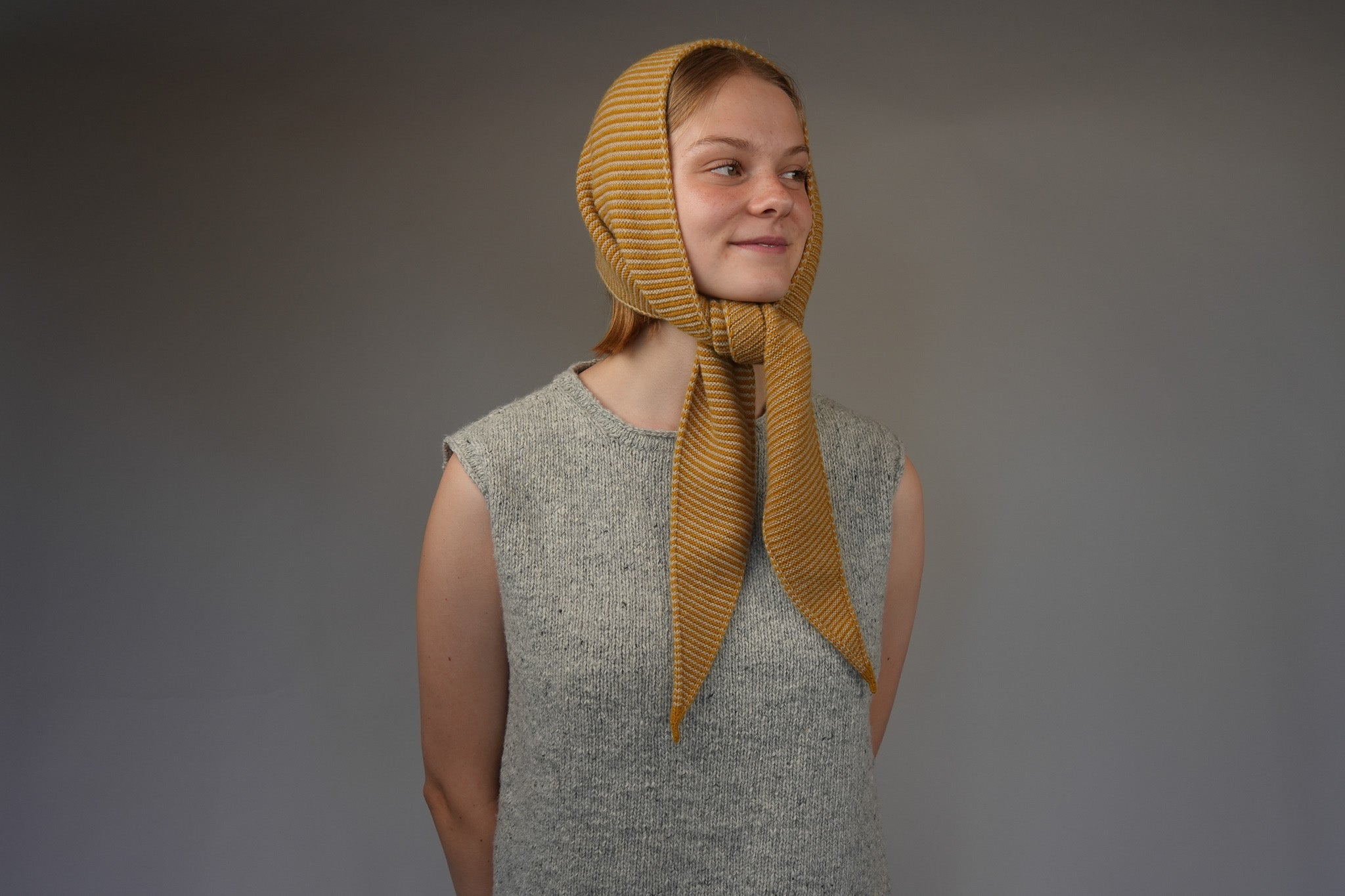 Punakaiki Neckerchief in Camel Down