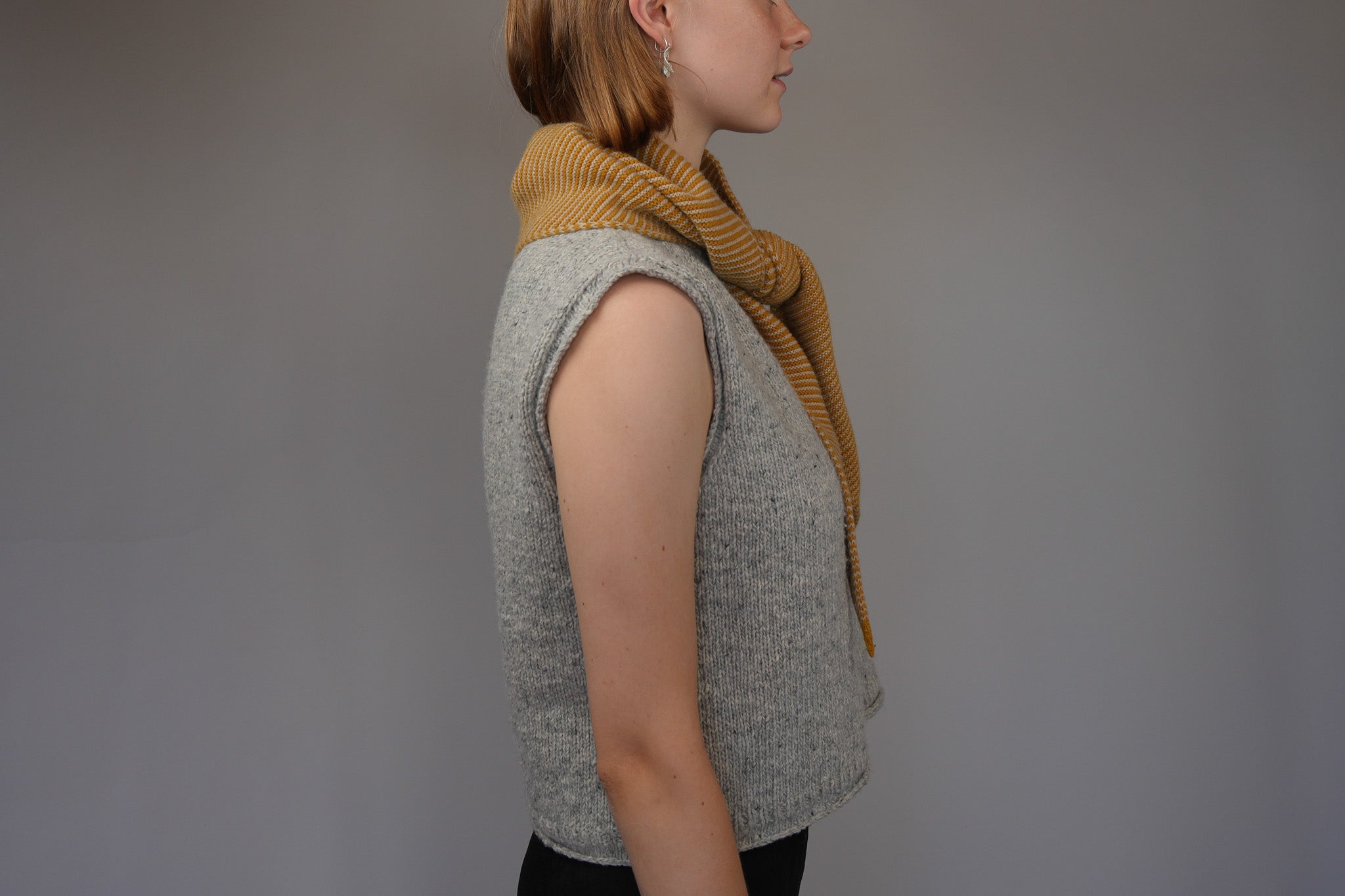 Punakaiki Neckerchief in Camel Down