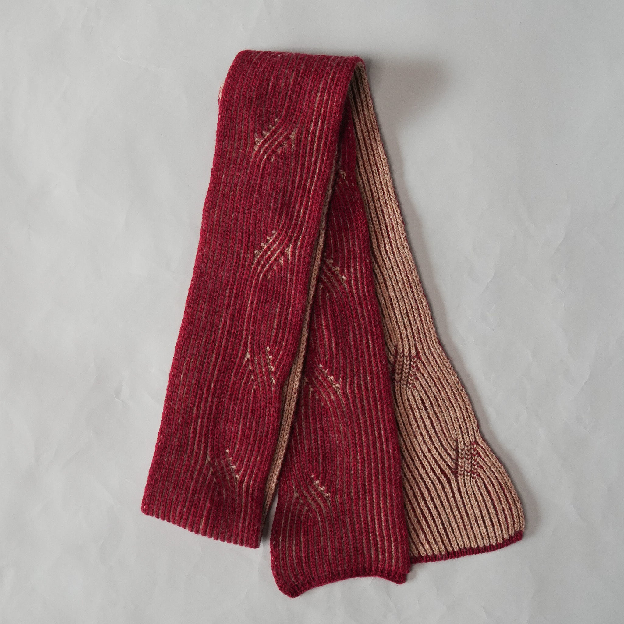 Meander Narrow Scarf in Merino